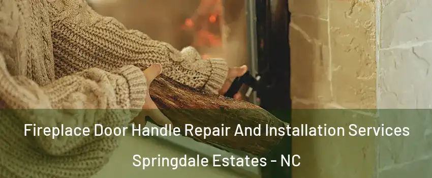 Fireplace Door Handle Repair And Installation Services Springdale Estates - NC