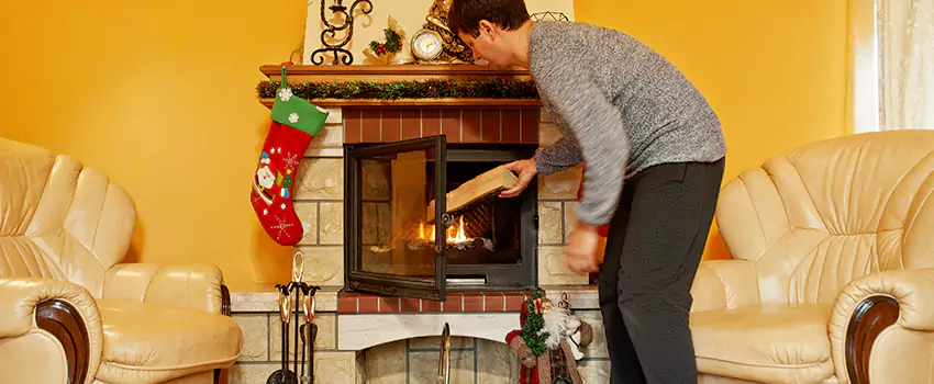 Rusted Metal Fireplace Restoration in Falls Church, North Carolina
