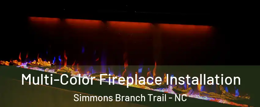 Multi-Color Fireplace Installation Simmons Branch Trail - NC