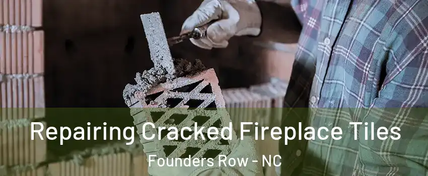Repairing Cracked Fireplace Tiles Founders Row - NC